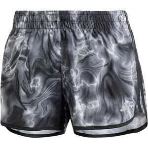 Adidas Women's Plus Size Marathon 20 Allover Print Shorts 1X NWT